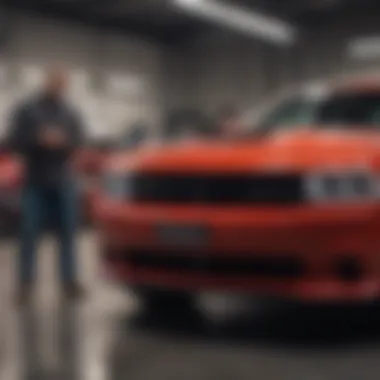 Customer-Centric Service Excellence Satisfied customer receiving top-notch automotive service
