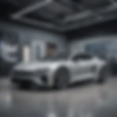 Sophisticated Showroom Ambiance Elegant showroom interior at Mike Stevens Volkswagen