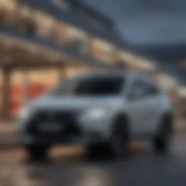 Elegant Exterior of a Five-Star Mitsubishi Used Car Sleek design of Mitsubishi used car exterior
