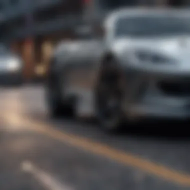 Elegance in Automotive Design Sleek sports car exterior