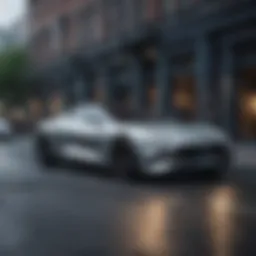 Sleek and Stylish Luxury Car on Urban Street