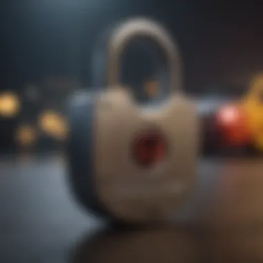 Ensuring Secure Transactions with Southeast Toyota Finance Payoff Illustration of a secure padlock symbolizing online security