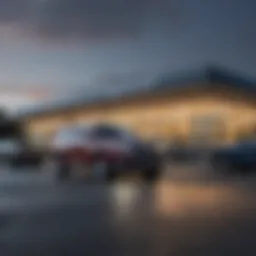 Exterior view of St. Mary’s Chevrolet dealership showcasing its modern design