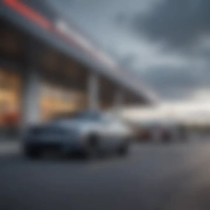 Exterior view of Stanley Dodge dealership