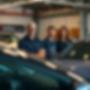 Customer service team at Stoltz Motors assisting clients