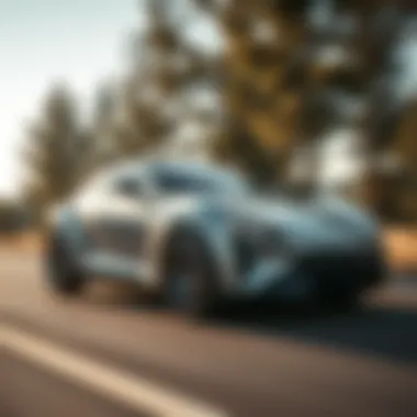 An electric vehicle offered by Stoltz Motors on the road