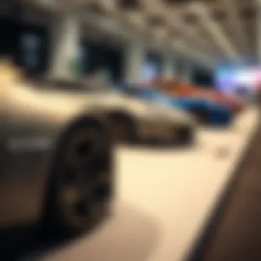 Future concept vehicles displayed at a Stoltz Motors event