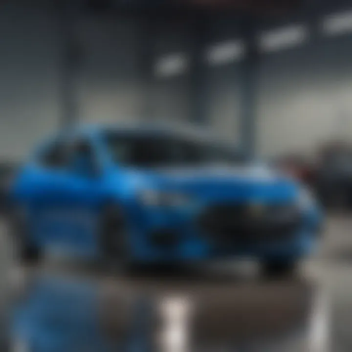 Stylish Blue Hatchback ready for test drives at Bobby Wood Chevrolet