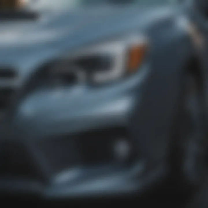 Close-up of a quality certified Subaru used car