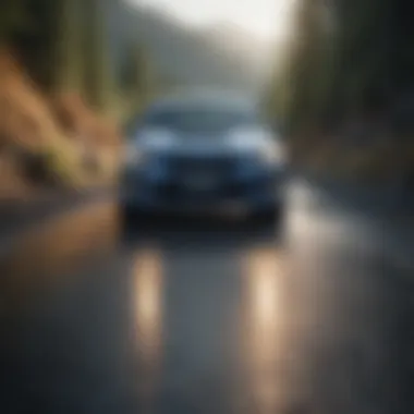 Subaru Performance on Scenic Drive Subaru vehicle on a scenic drive showcasing performance