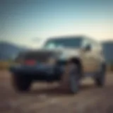 Jeep vehicle showcasing rugged design