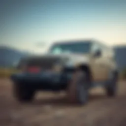 Jeep vehicle showcasing rugged design