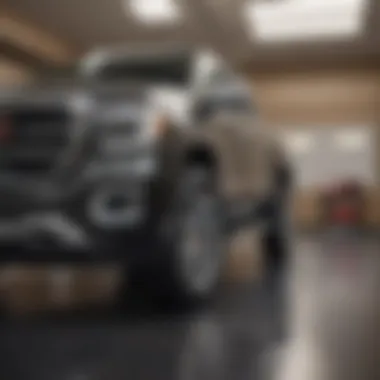 Luxurious GMC Model Displayed in Showroom Sleek and Stylish GMC Model in Showroom