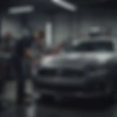 Technician working on a vehicle at Jim Ellis Auto Group service center