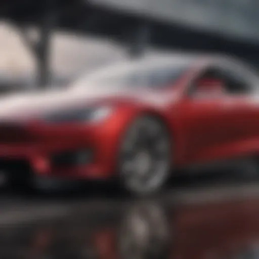 Innovative Tesla Model S in motion