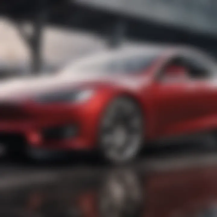 Innovative Tesla Model S in motion