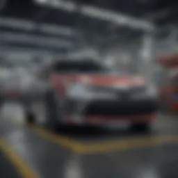 A modern Toyota manufacturing plant in Mexico showcasing advanced automotive technology.