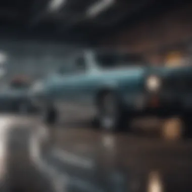Showroom with a variety of used cars available