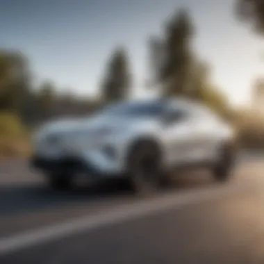 Effortless Speed: Toyota's Electric Crossover Toyota Electric Crossover Zooming on Highway