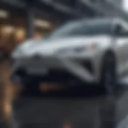 Toyota's electric vehicle lineup showcasing modern design