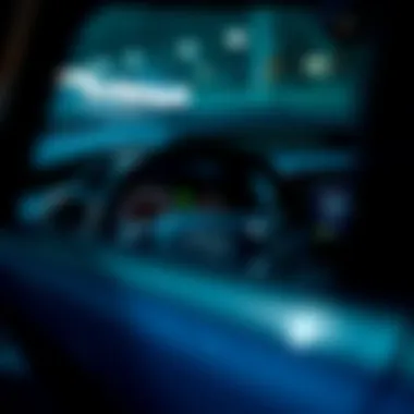 The advanced dashboard of the Toyota Prius Hybrid highlighting its technological features