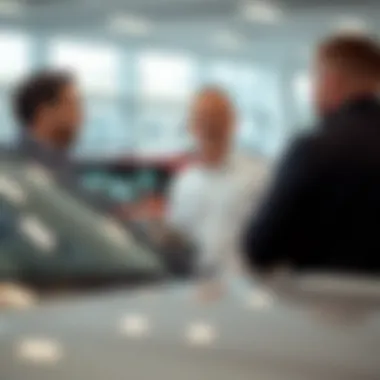 Customer interacting with a knowledgeable Tufankjian Plymouth staff member