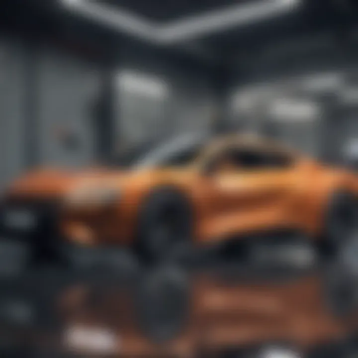 A futuristic depiction of automotive technology and innovation