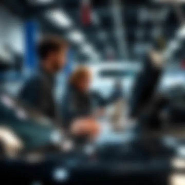 Enhancing Customer Relations in Automotive Services Customer interaction at a dealership service desk