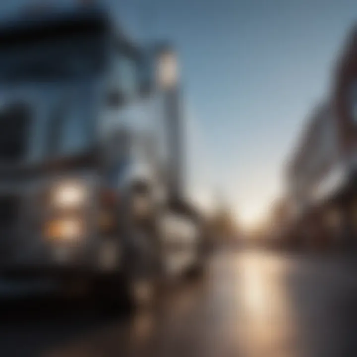 Market trend analysis graphic for used trucks