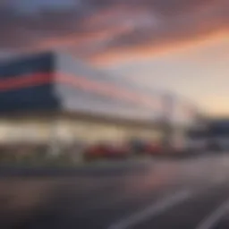 Exterior view of VanHorn Kia dealership showcasing modern architecture