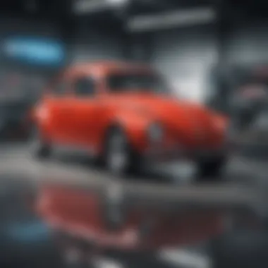 Iconic Volkswagen Vehicle Display Luxurious Volkswagen vehicle at Mike Stevens dealership