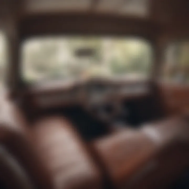 Interior of Wally's Used Cars showroom showcasing classic car interiors