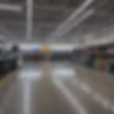 Interior view of Walmart Auto Center showcasing service bays