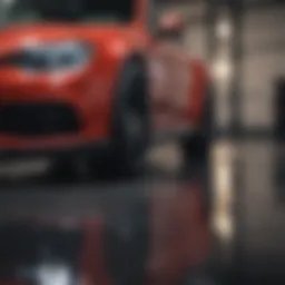 Professional auto detailing service showcasing a pristine vehicle