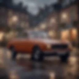 A vintage Volvo car showcasing the brand's historical evolution.